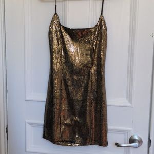 Gold squince dress